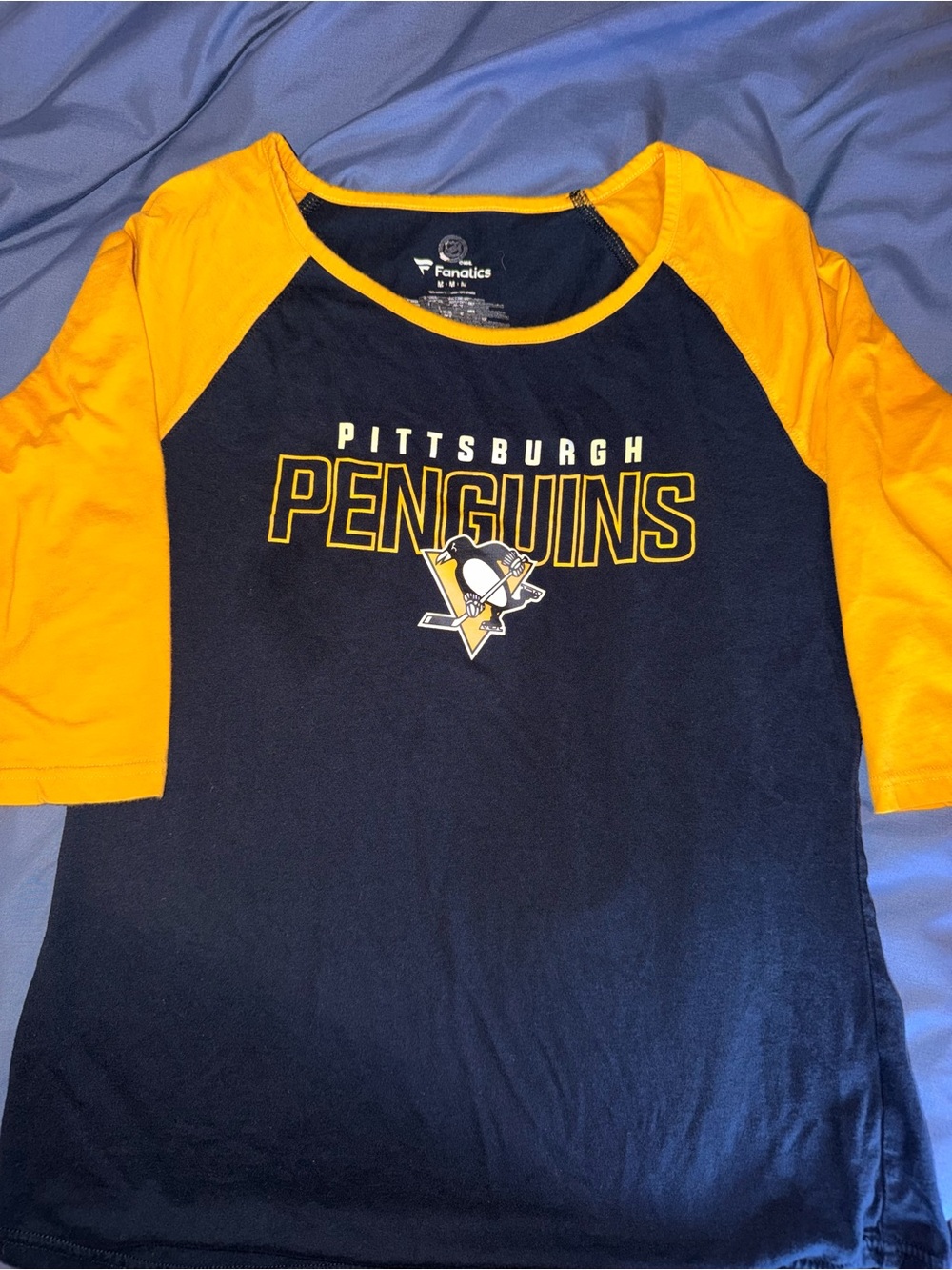 Fanatics Pittsburgh Penguins 3/4 Sleeve Shirt | MAKE AN OFFER
